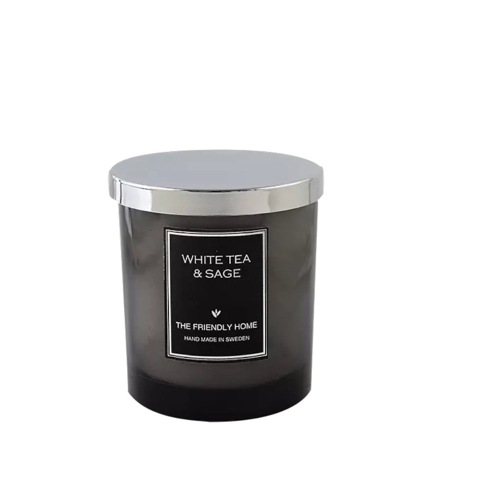 White Tea & Sage, doftljus, Smoke Grey, 300 ml